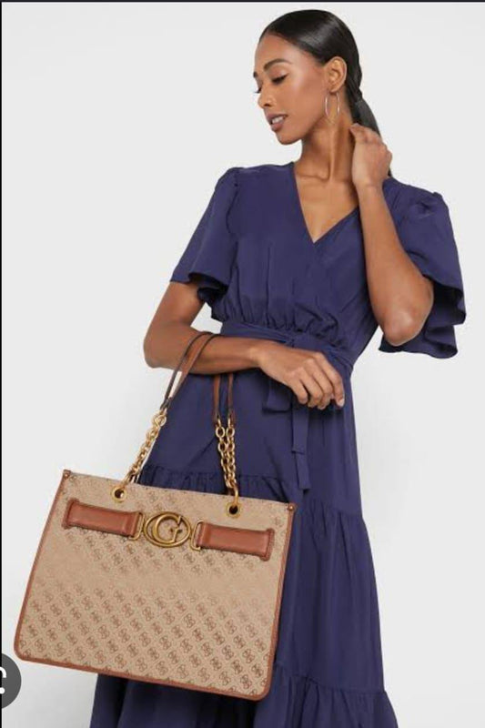 EUG Brown Colour Ladies Tote Bag