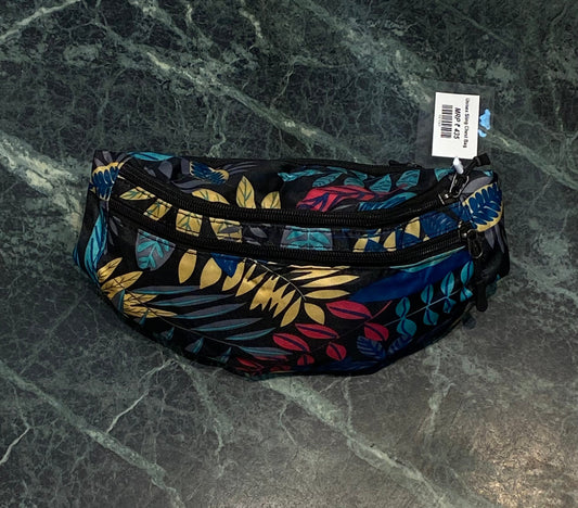 Black colour multy print Unisex Sling Chest Bag 987065
