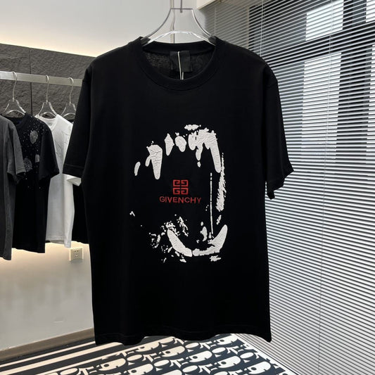 VIG Black Colour With VIG Print Premium Quality Heavy Cotton Fabric Tshirt 8016