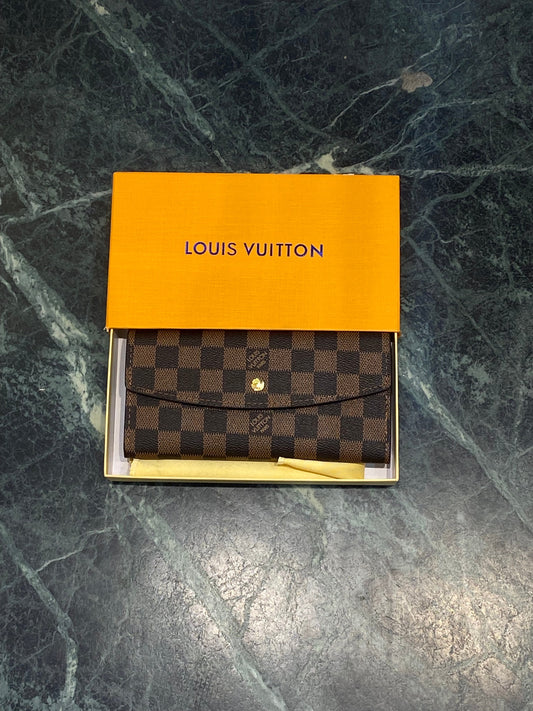 Uol Brown Colour Check Print Ladies Clutch Zipper 600180