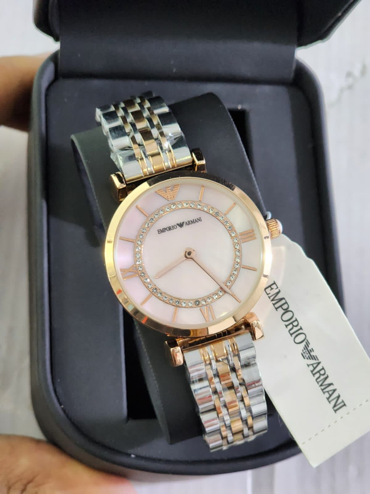Mra Silver Copper Chain Pink Dial Ladies Watch 401813