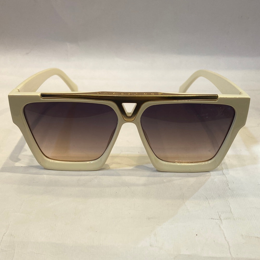 UOL VL Off White Frame Black Pink Shade Sunglass Z1502 61 13-145