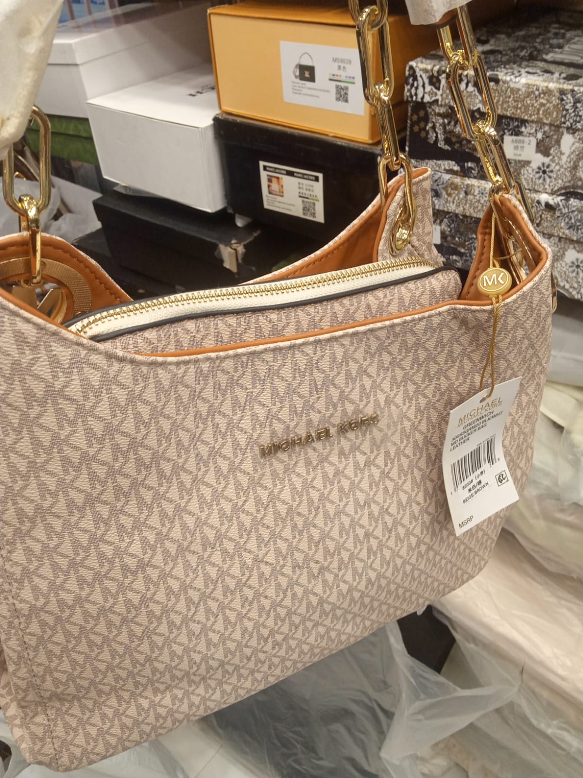 CIM White Colour Hand Bag 987464