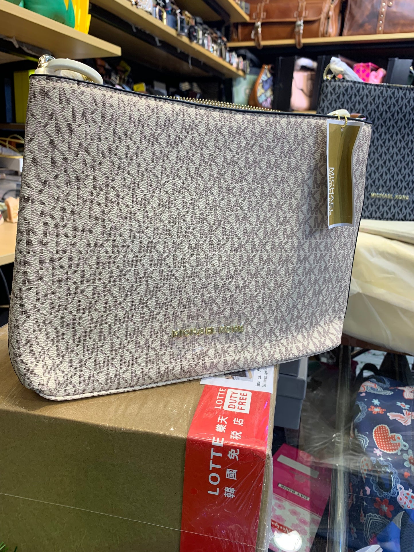 KM CIM Multiple Colour With Monogram Print Ladies Small Side Bag 81028