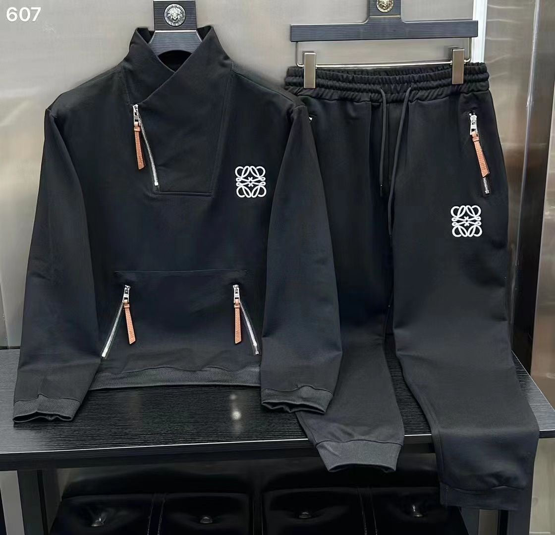 EOL LOW Black Colour With With LOE Embroidery Cotrise Tracksuit 200788