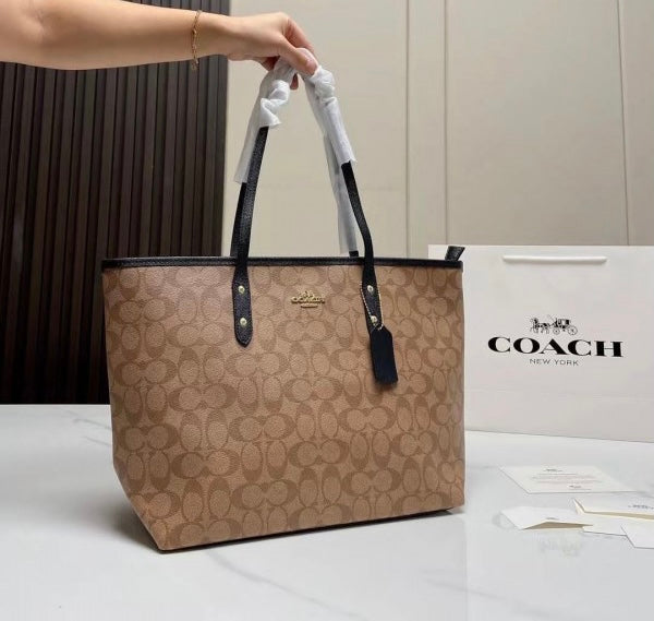 AOC Apricot Black Colour Tote Bag 553981