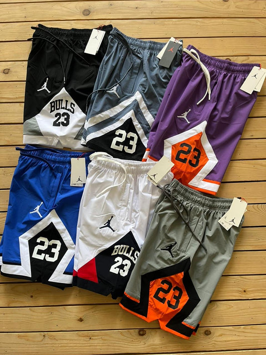 JOR ROJ Grey Colour With Orange Side Logo Premium Quality NS Fabric Shorts 77707