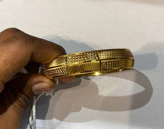 Gold Colour Premium Quality Unisex Kada 54321