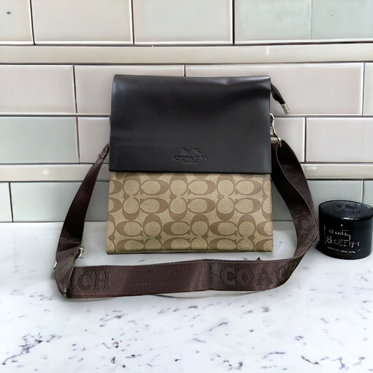 AOC Brown Khaki Colour Side Bag 16811