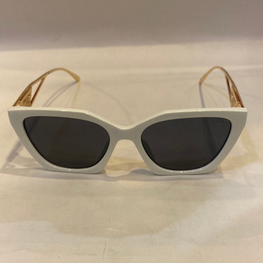 ARP White Frame Golden Stick Black Shade Sunglass 8286 53 15-149