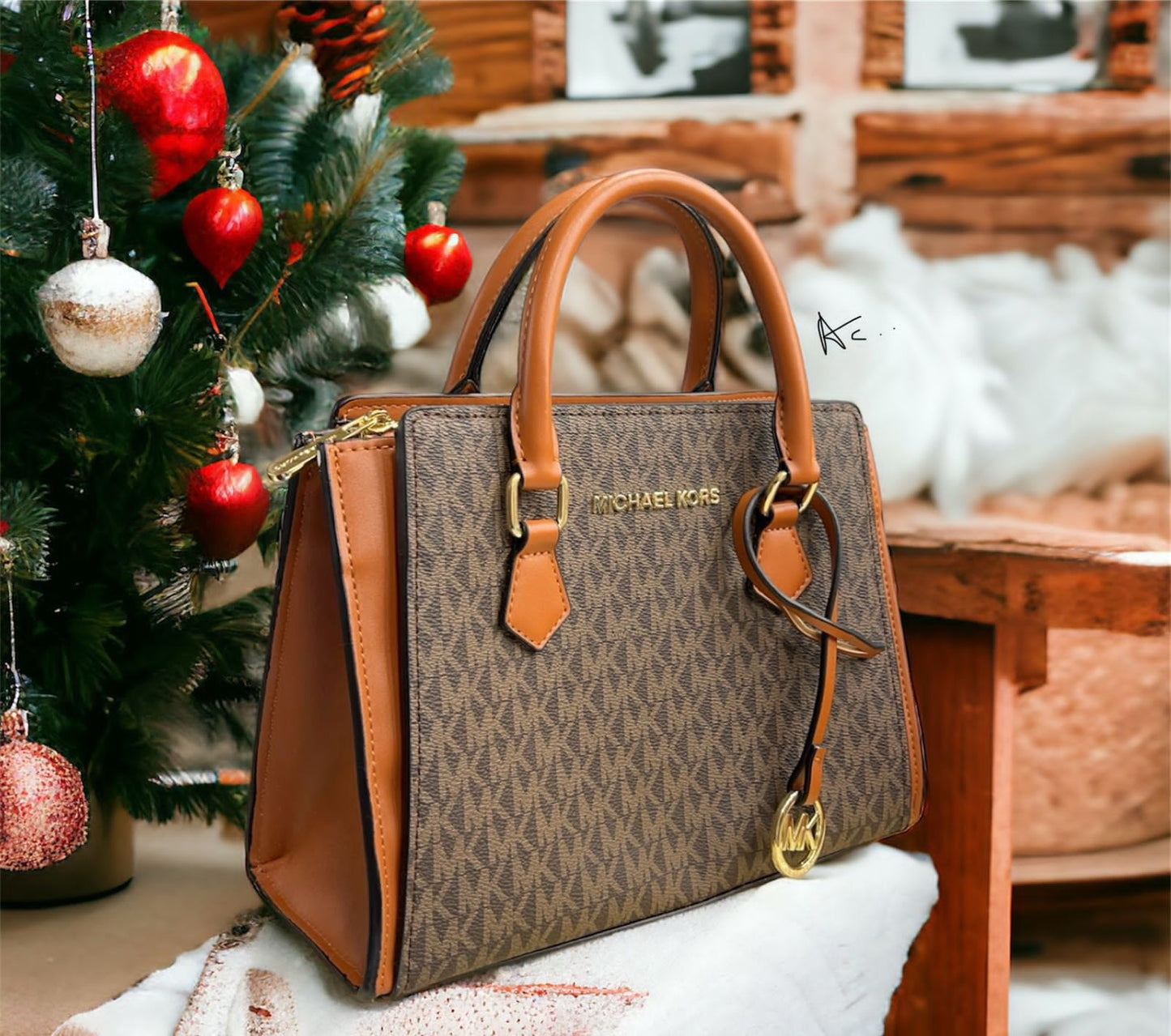 Cim Brown Colour Ladies Mini Tote Bag 7662