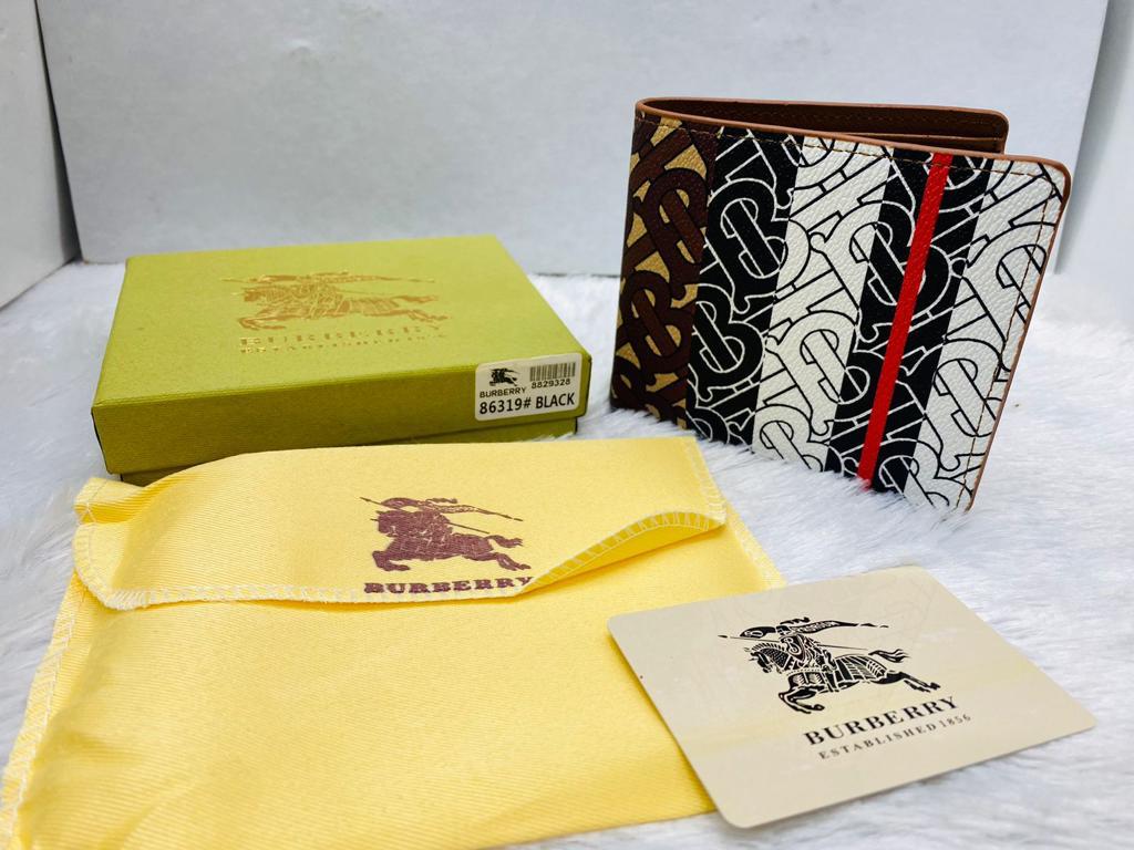 RUB BUR Branded Luxury Italian Leather Tan Multy Colour Wallet 86213