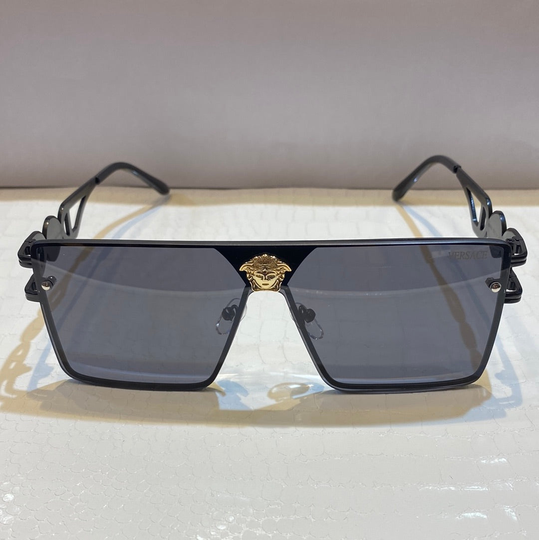 Rev Black Frame Black Shade Unisex Sunglasses 88063 52 16-142