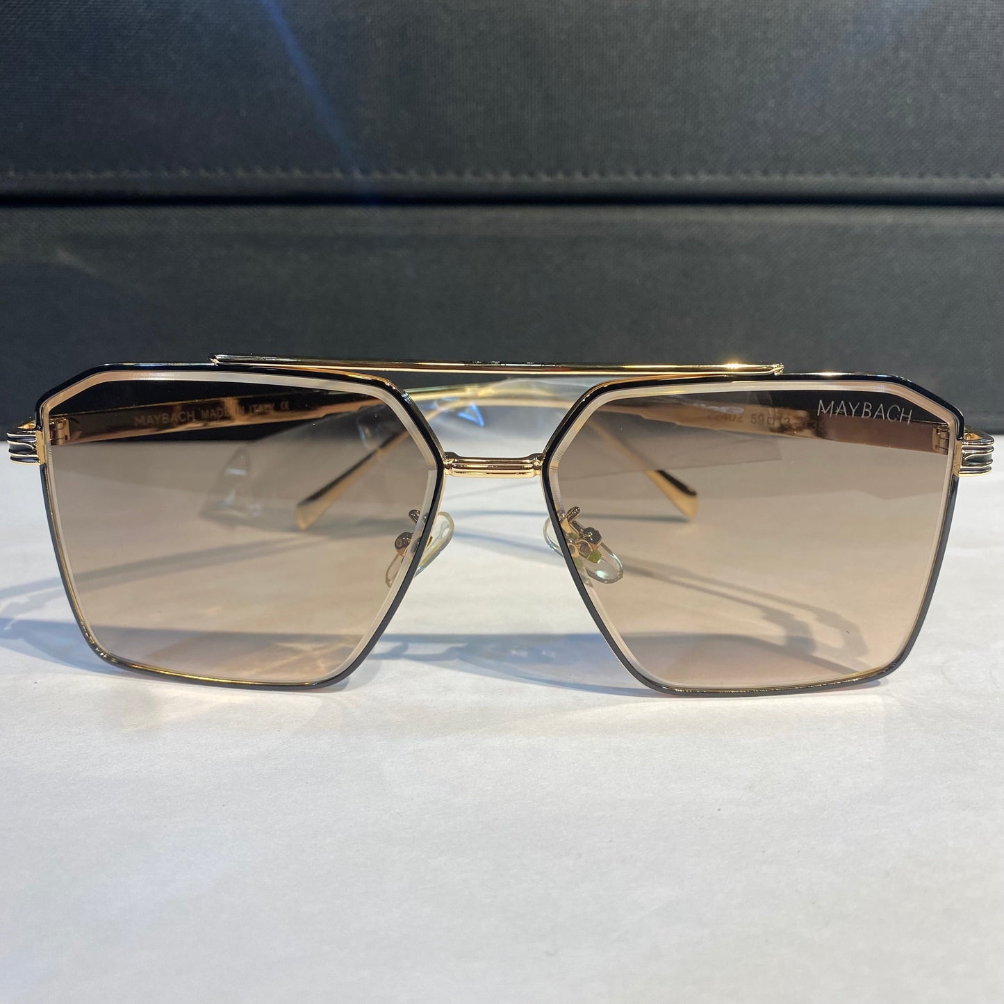 Yam Gold Frame Brown Shade Unisex Sunglass 22402 59 13 138