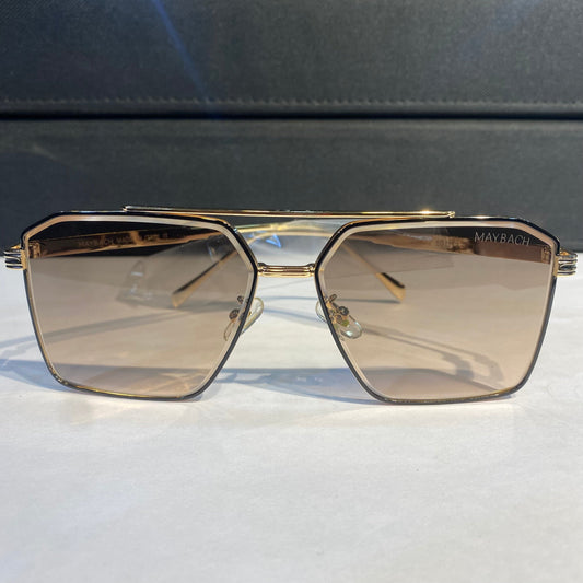 Yam Gold Frame Brown Shade Unisex Sunglass 22402 59 13 138