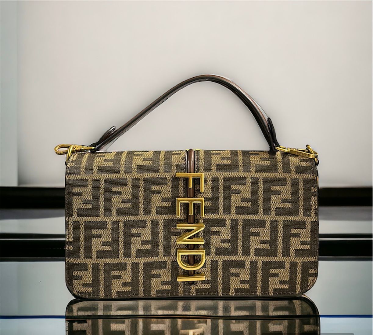 NEF Brown Colour Ladies Hand Sling Bag 999901