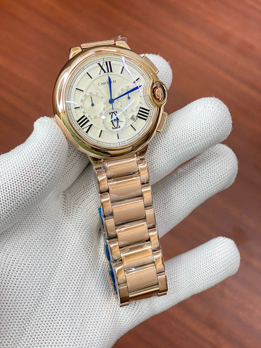 Rac Copper Chain Copper Ring White Dial Men Watch 987783