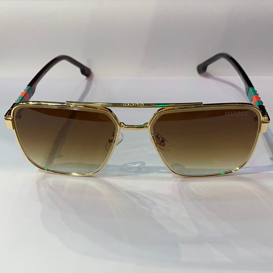CUG Golden Frame Brown Shade Sunglass GG1235 60 14 142