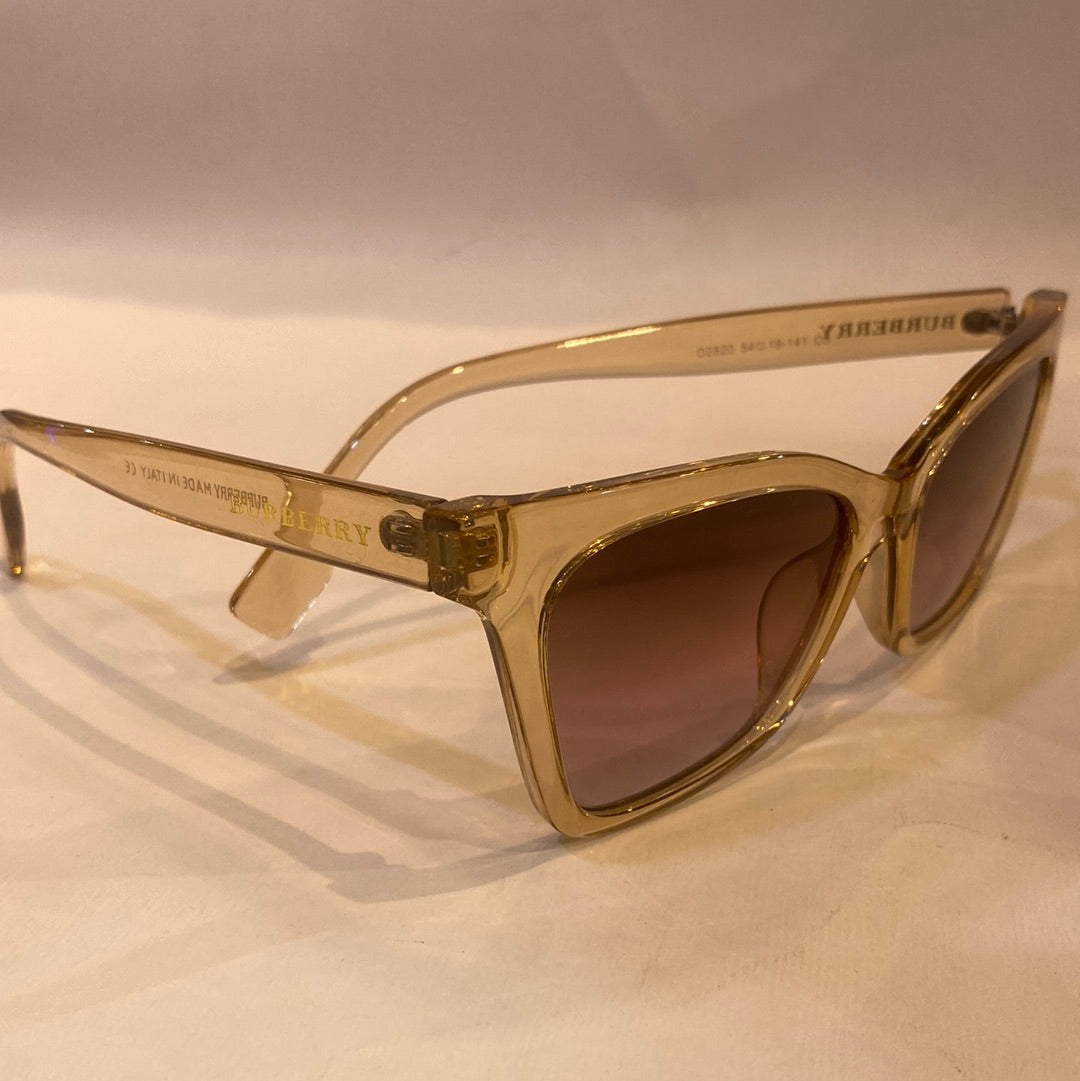 RUB Brown Transparent Frame Black Pink Shade Sunglass D2820 54 19-141 C5
