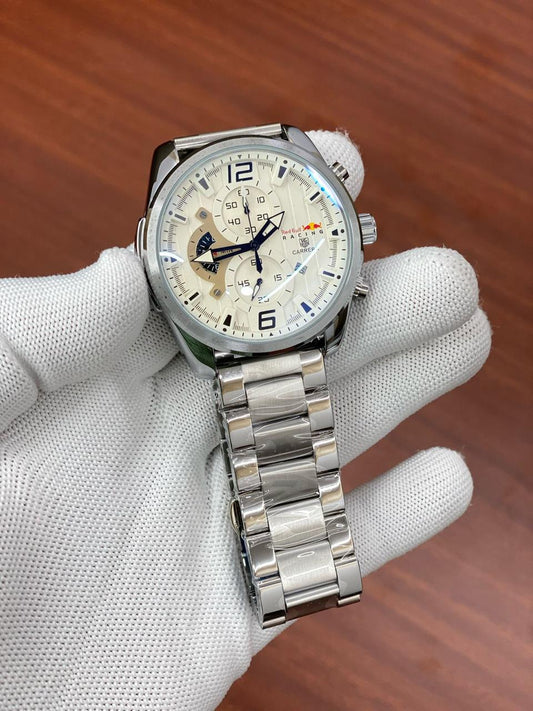 Gat Silver Chain White Dial Men Watch 880035