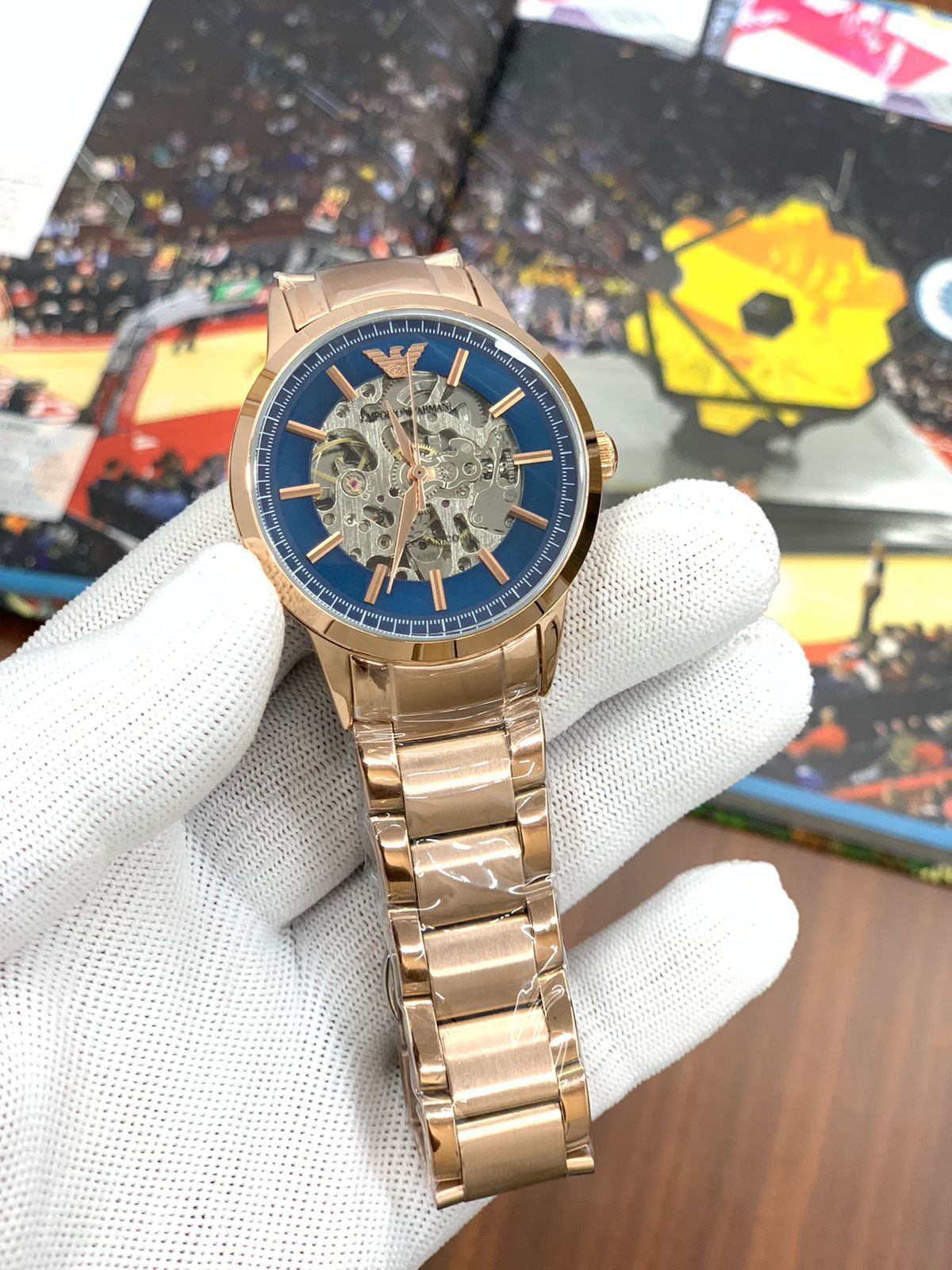 Mra Copper Chain Blue Dial Automatic Man Watch 901644