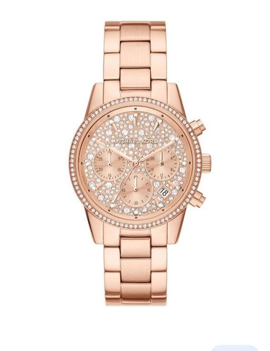 CIM Copper Chain Diamond Dial Ladies Watch 901639
