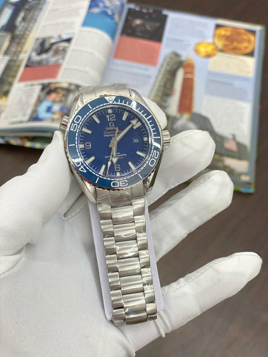Emo Silver Chain Blue Dial Automatic Men Watch 901699