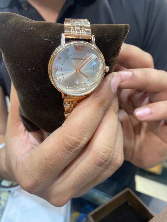 Mra Copper Chain White Dial Ladies Watch 98901