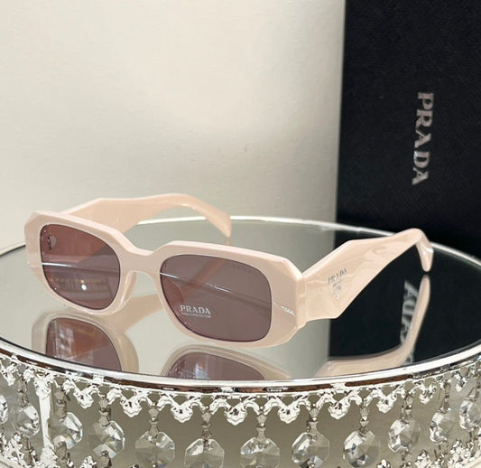 ARP Cream Colour Frame Light Brown Shade Unisex Sunglass 21100 57 17-138
