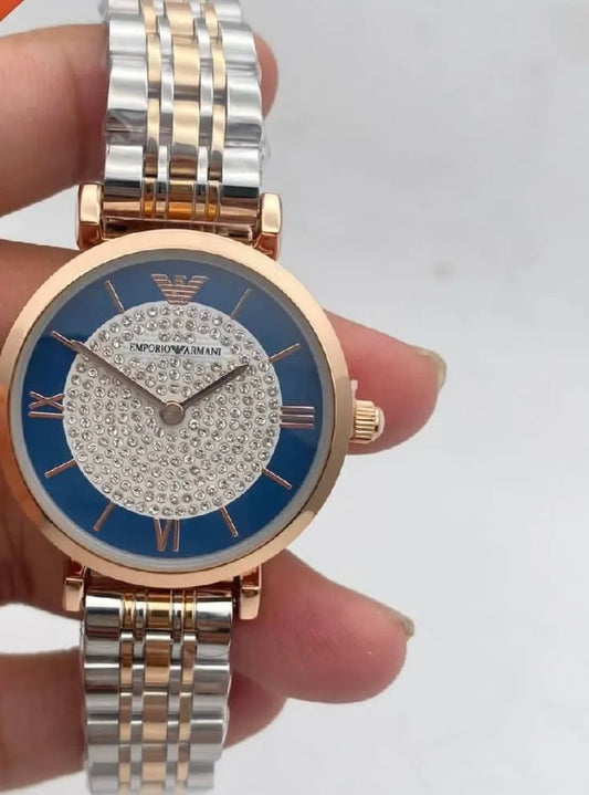 Mra Silver Chain Blue Dial Ladies Watch 901676