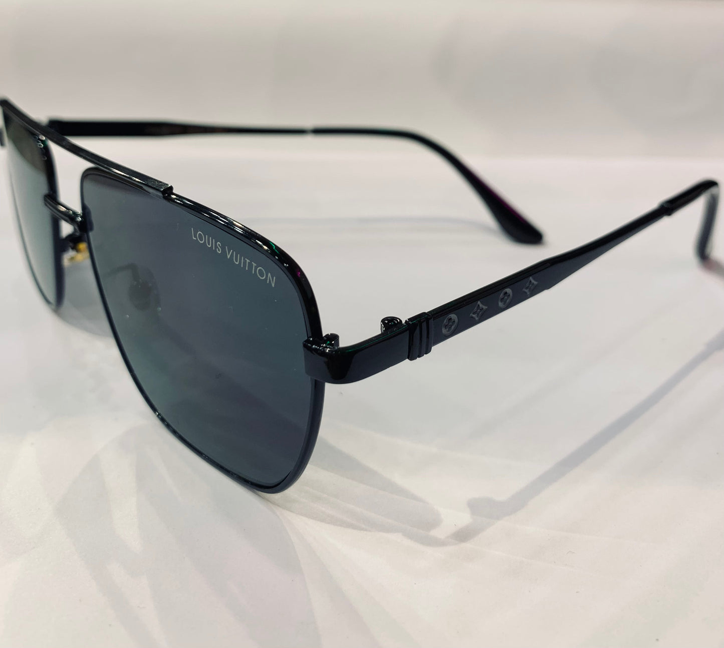 UOL Black Frame Black Shade Premium Quality Sunglasses MY364 58 16-140