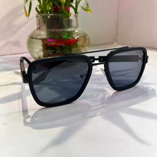 Arp Black Frame Black Shade Heavy Quality Sunglass 880795216142