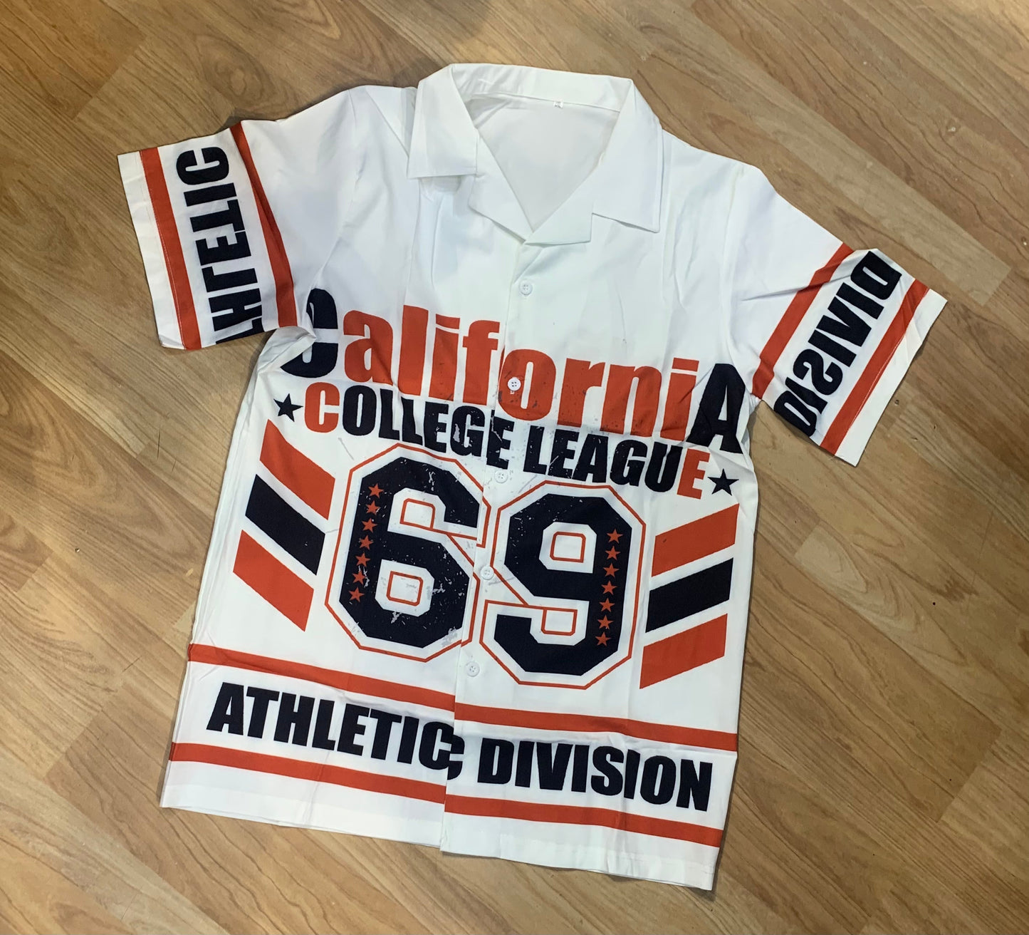 California White  Print Colour Texted Printed Premium Quality Half Sleeve Shirt 2813