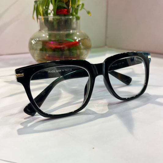 Arp Glossy Black Frame Transparent Shade Heavy Quality Sunglass SPR04YS5420084201453N ￼ ￼