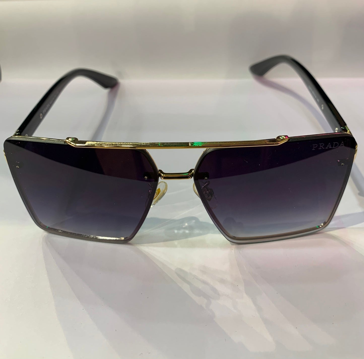 ARP Golden Black Frame Black Shade Sunglass 22415 60 14 140