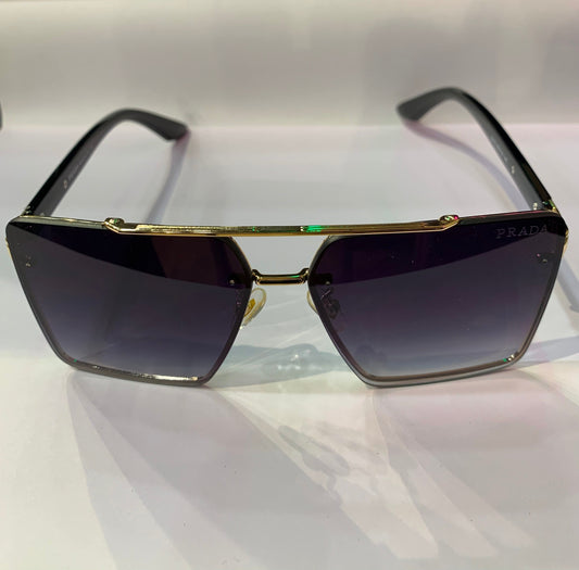 ARP Golden Black Frame Black Shade Sunglass 22415 60 14 140
