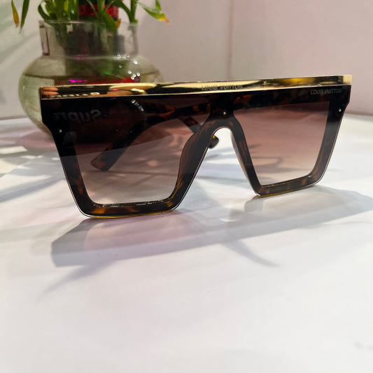 Uol Gold Brown Frame Brown Shade Heavy Quality Sunglass 210205519139