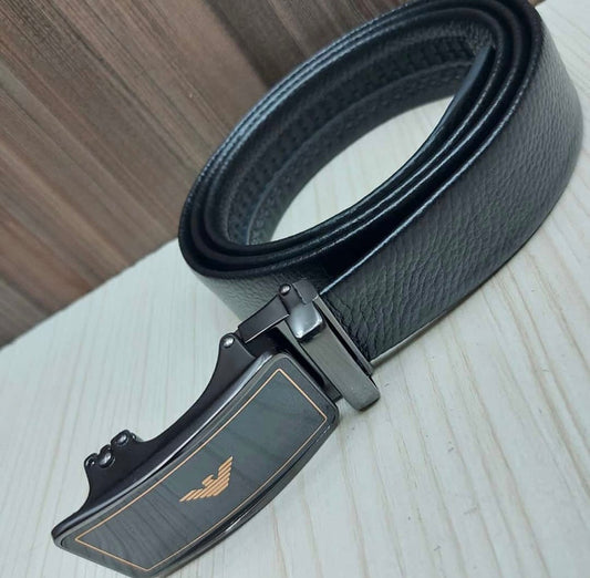 Mra Black Colour Buckle Copper Logo Genuine Leather Belt Automatic Buckle 64593