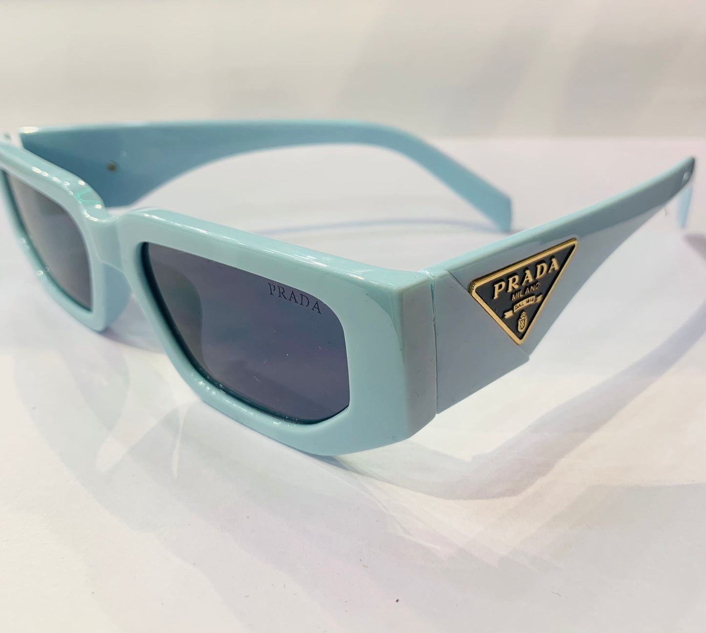 ARP Sky Blue Frame Black Shade Premium Quality Sunglass 22071 54 18-143