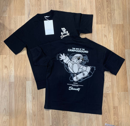 Wear Black Colour With Back Print Premium Quality Oversized Tshirt 8321