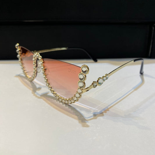 Oid Stud Frame Red Shade Unisex Sunglass SUN005