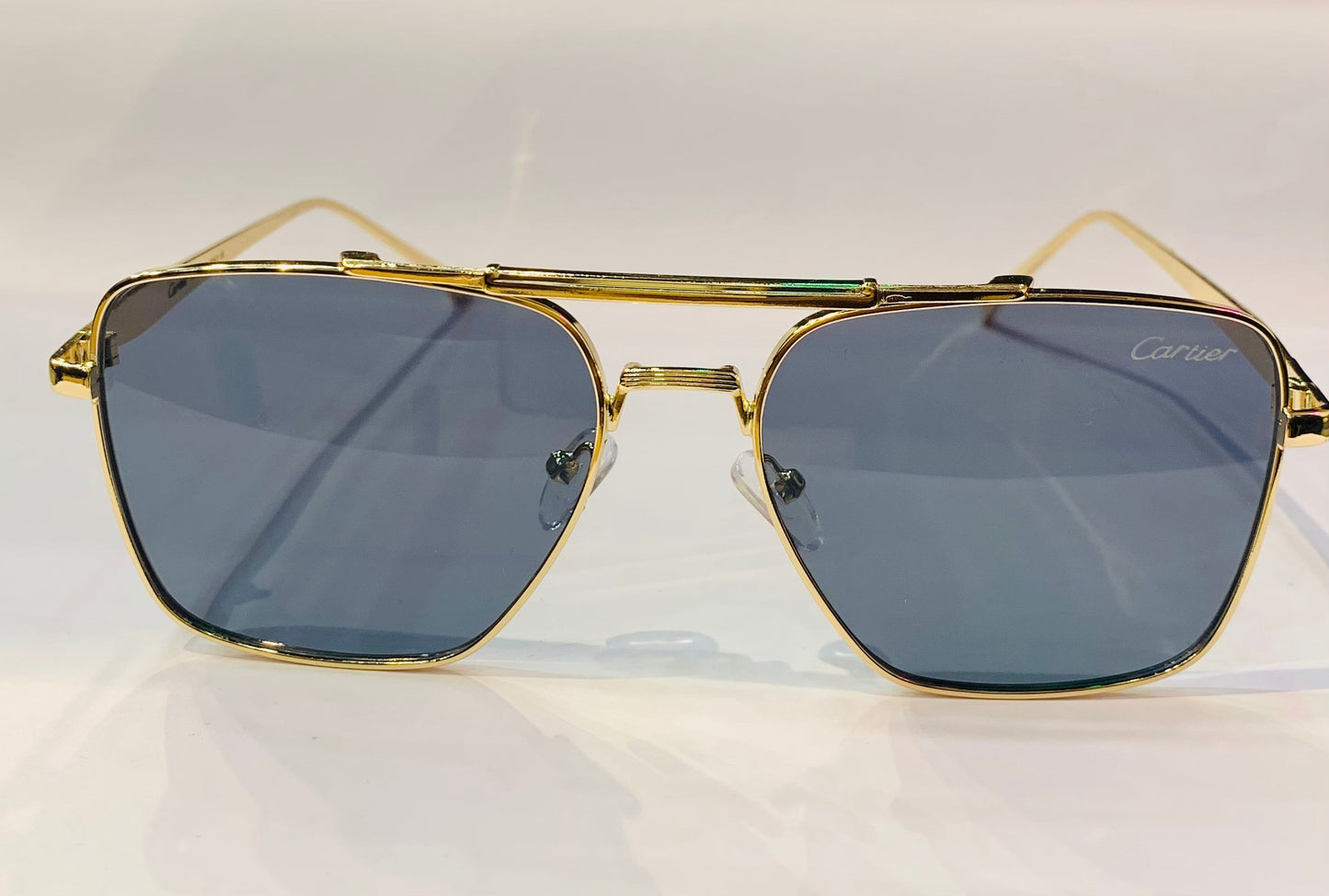 RAC Gold Frame Grey Shade Premium Quality Sunglasses SUN023
