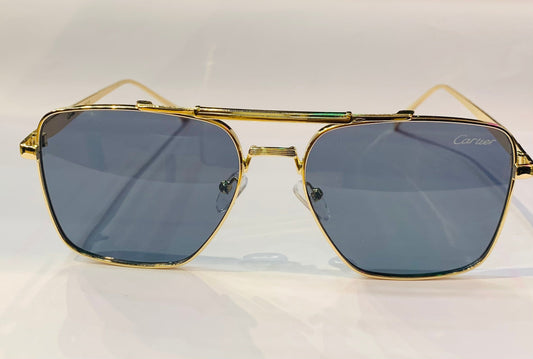 RAC Gold Frame Grey Shade Premium Quality Sunglasses SUN023