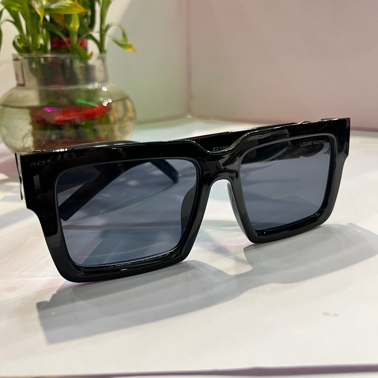 Uol Black Frame Black Shade Heavy Quality Sunglass Z21965816141