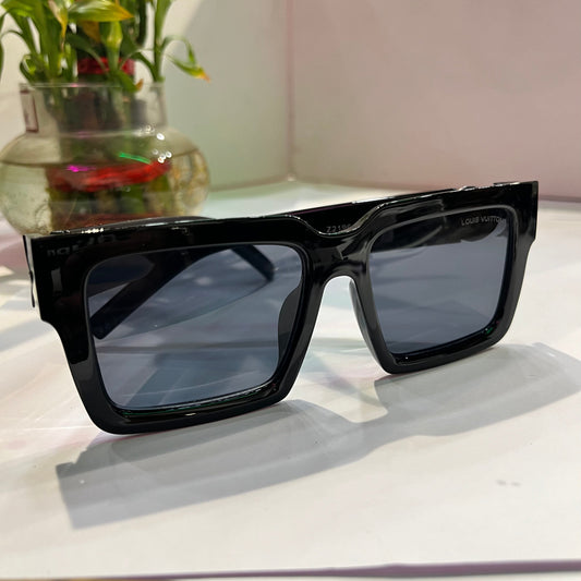 Uol Black Frame Black Shade Heavy Quality Sunglass Z21965816141
