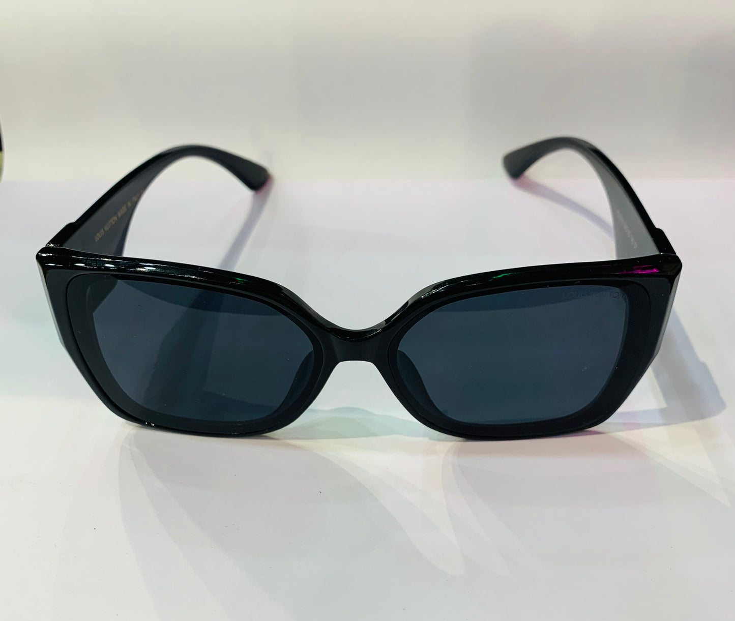 UOL VL Glossy Black Frame Black Shade Sunglass PC5518 58 15 140 C1