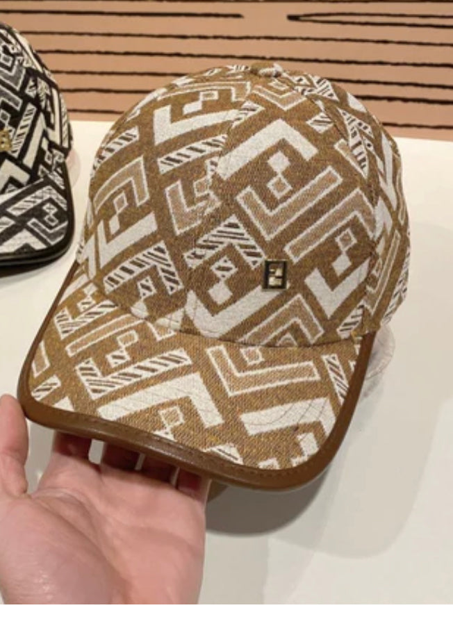 NEF FEN Brown Cap FF Embroidery Imported 987355