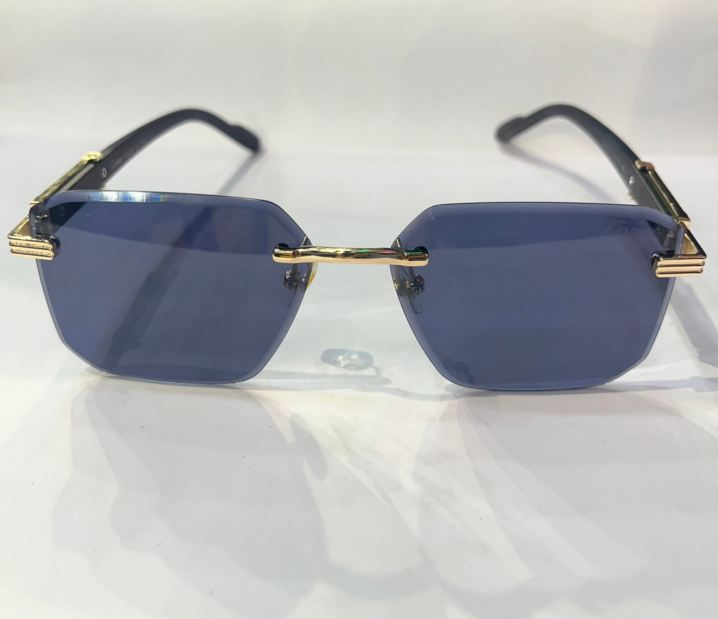 RAC Frameless Black Stick Black Shade Premium Quality Sunglass OW3101 60 17 - 140