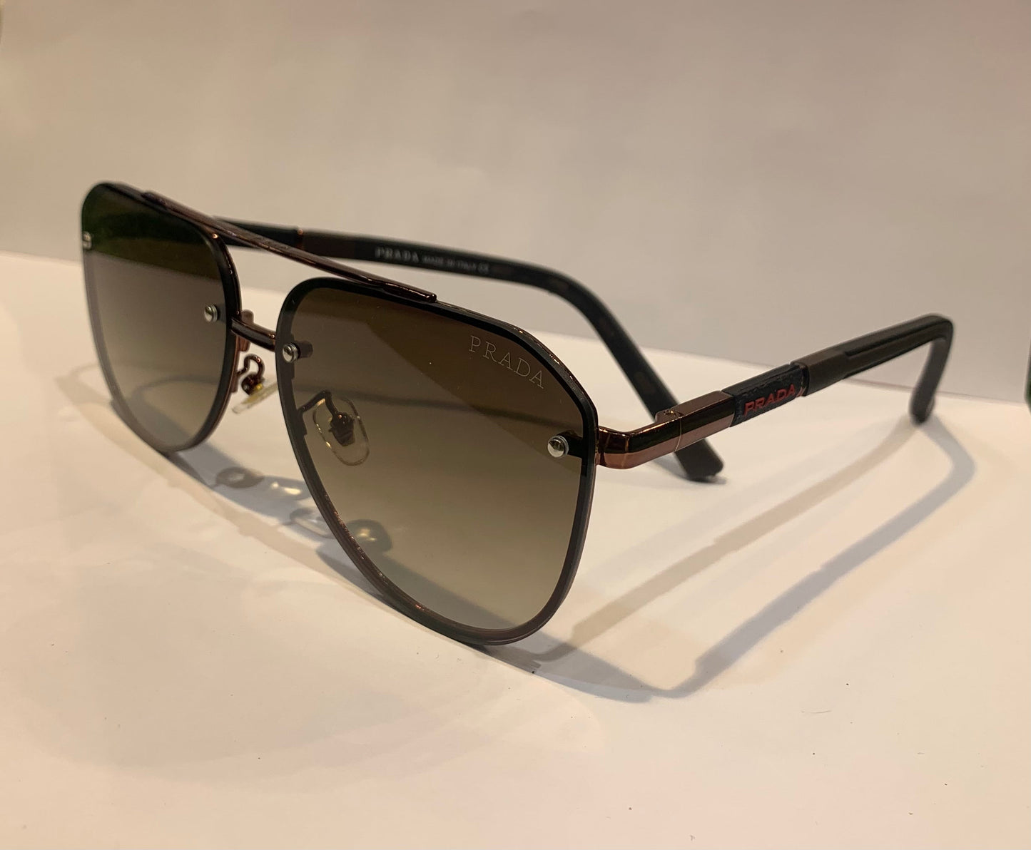 ARP Brown Yellow Frame Brown Shade Unisex Sunglass 22304 60 14 142