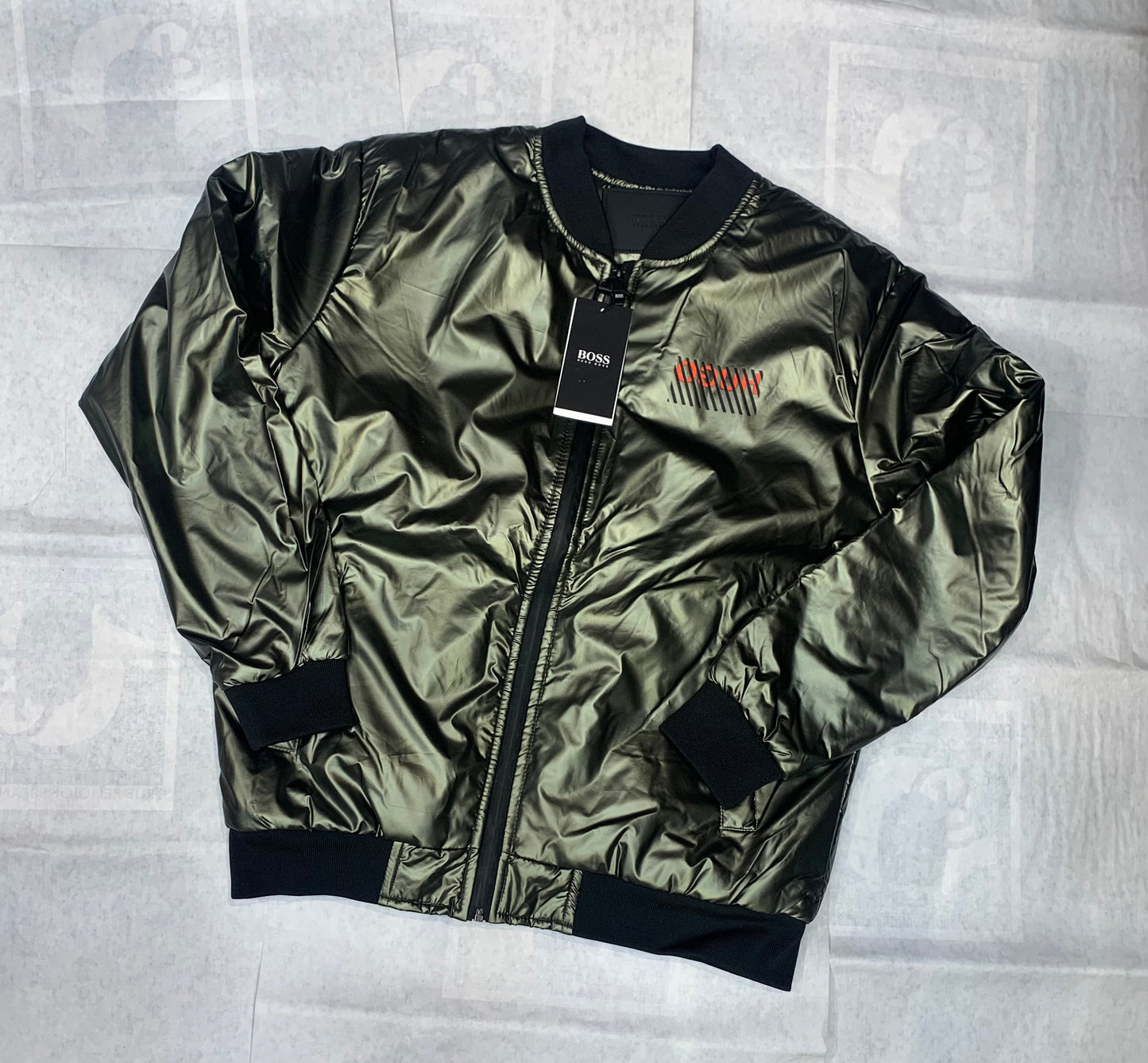 HUG GUH Green Colour With GUH Back Print Premium Quality Puffer Jacket 93309